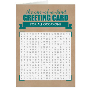 Tarjeta de felicitación universal de la búsqueda