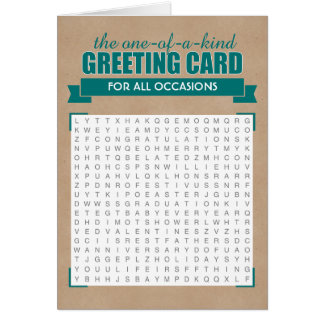 Tarjeta de felicitación universal de la búsqueda