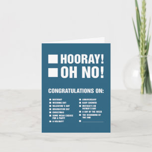 Tarjeta de felicitación universal (más zombis)