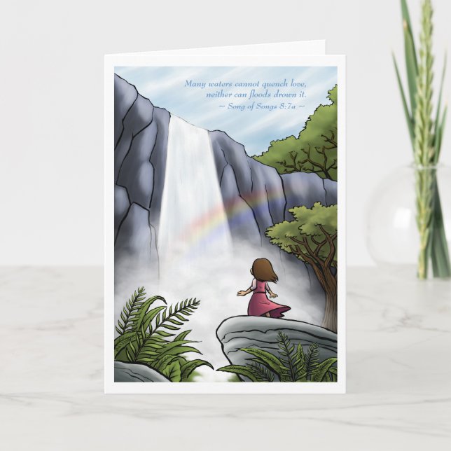 Tarjeta de felicitación Unquenchable del amor de (Anverso)