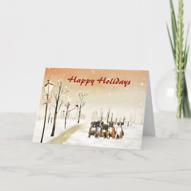 Tarjeta de felicitación urbana para Navidades de b (Anverso)