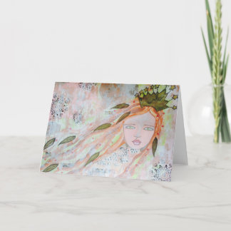 Tarjeta de felicitación usted está exactamente don