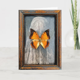 Tarjeta de felicitación V2 para mariposa de charca