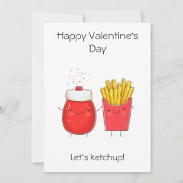 Tarjeta de felicitación - ¡Vamos Ketchup! Cute Ket
