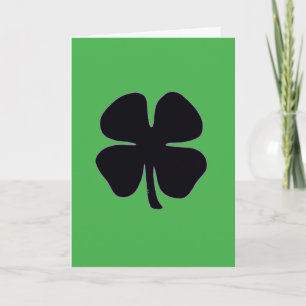 tarjeta de felicitación verde de Black Clover