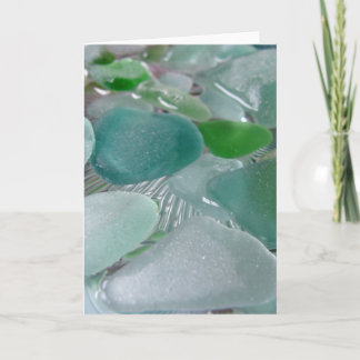 Tarjeta de felicitación verde de las vibraciones