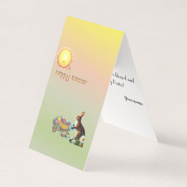 Tarjeta de felicitación vertical con temática de P