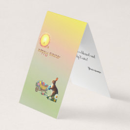 Tarjeta de felicitación vertical con temática de P