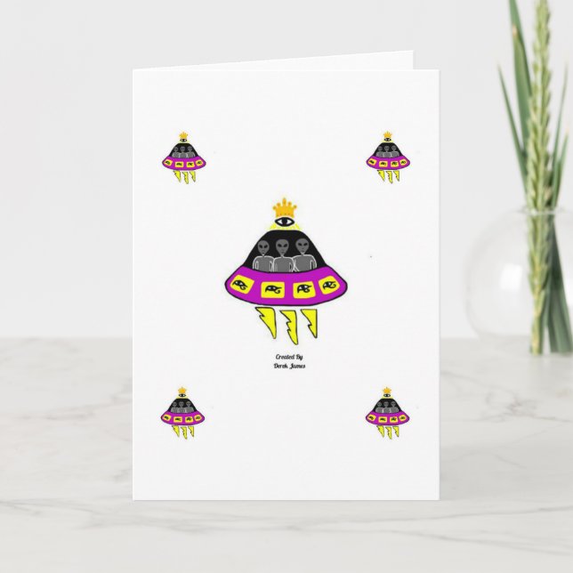 Tarjeta de felicitación vertical de secuestro de A (Anverso)
