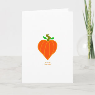 Tarjeta de felicitación vertical del corazón de la