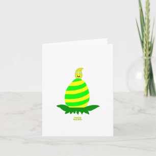 Tarjeta de felicitación vertical pequeña de Pascua