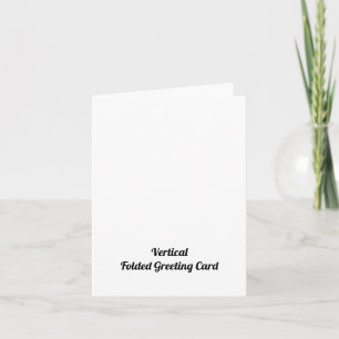Tarjeta de felicitación vertical plegada personali