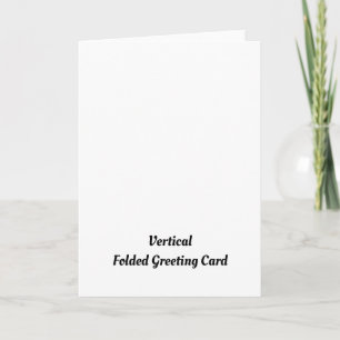Tarjeta de felicitación vertical plegada personali