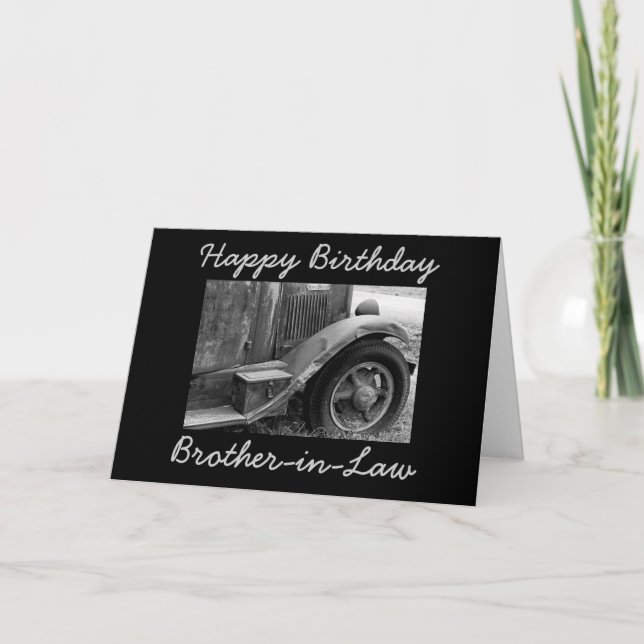 Tarjeta de felicitación vieja del cumpleaños del (Anverso)