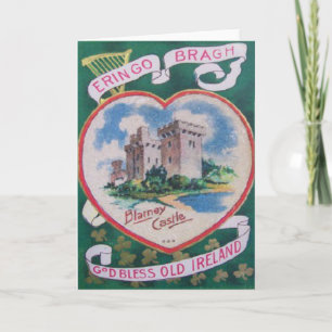 Tarjeta de Felicitación Vintage Castillo de Blarne