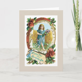 Tarjeta de felicitación Vintage de cumpleaños #2