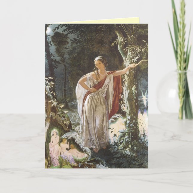 Tarjeta de felicitación Vintage Faerie (Anverso)