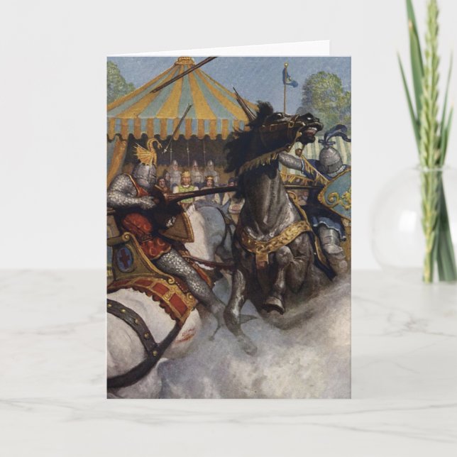 Tarjeta de felicitación Vintage King Arthur Series (Anverso)