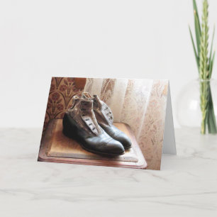 Tarjeta de felicitación Vintage Shoes