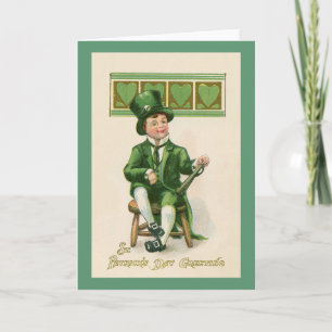 Tarjeta de felicitación Vintage St. Patrick's Day 