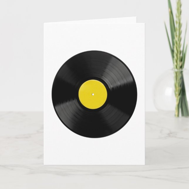 Tarjeta de felicitación Vinyl Record (Anverso)