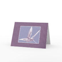 Tarjeta de felicitación Violet Hummingbird