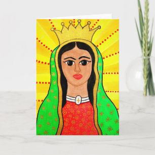 Tarjeta de felicitación Virgen de Guadalupe