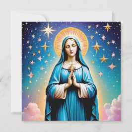 Tarjeta de felicitación Virgin Mary Vintage