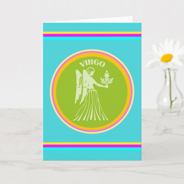Tarjeta de felicitación Virgo (Planta pequeña)