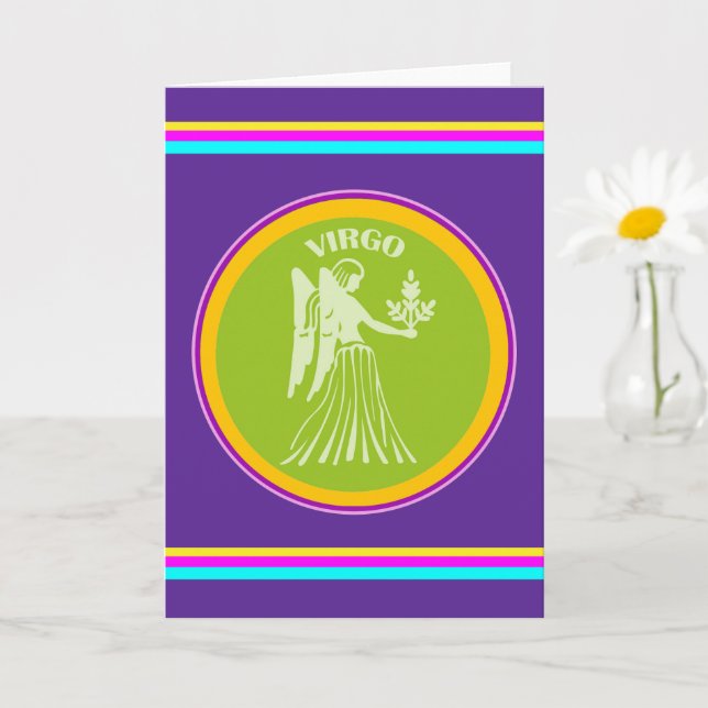 Tarjeta de felicitación Virgo (Planta pequeña)