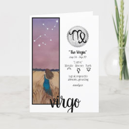 Tarjeta de felicitación Virgo