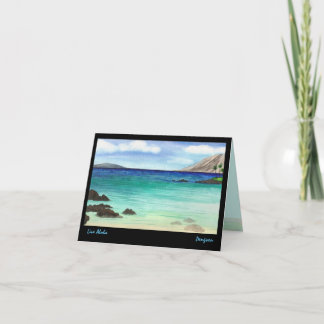 Tarjeta de felicitación viva de la hawaiana,