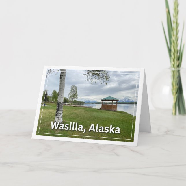 Tarjeta de felicitación Wasilla Alaska Blank (Anverso)