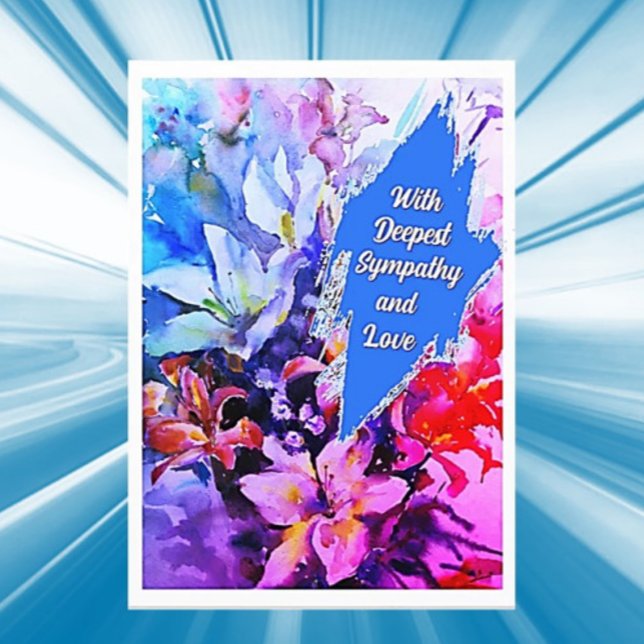 Tarjeta de felicitación Watercolor Beauty Sympathy (Subido por el creador)