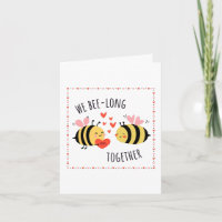 Tarjeta de felicitación We Bee-long Together