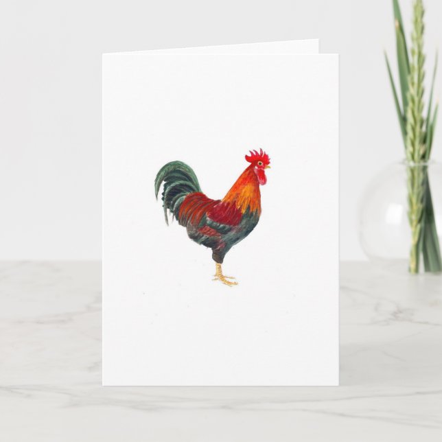Tarjeta de felicitación WelSummer Rooster (Anverso)