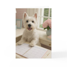 Tarjeta de felicitación West Highland Terrier - Bl