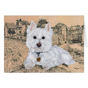Tarjeta de felicitación Westie