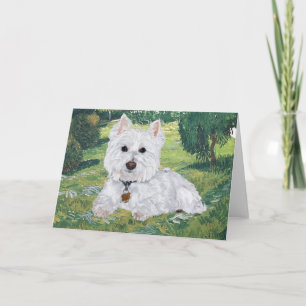 Tarjeta de felicitación Westie