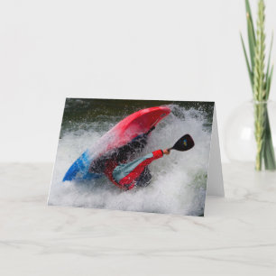 Tarjeta de felicitación Whitewater Kayaking