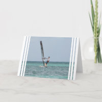 Tarjeta de felicitación Windsurfing de los
