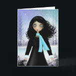 Tarjeta de felicitación Winter Blank<br><div class="desc">presentando mi arte original,  'Let it Snow' y dejándolo en blanco para que puedas usar para cualquier tipo de saludo que quieras.</div>