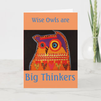 Tarjeta de felicitación Wise Owl