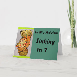 Tarjeta de felicitación Wise Owl