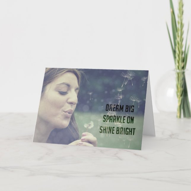 Tarjeta de felicitación WISHING (Anverso)