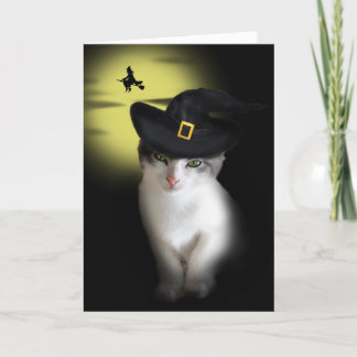 Tarjeta de felicitación Witch Kitten