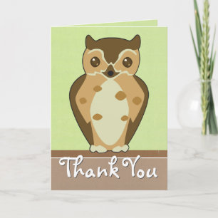 Tarjeta de felicitación Woodland Owl
