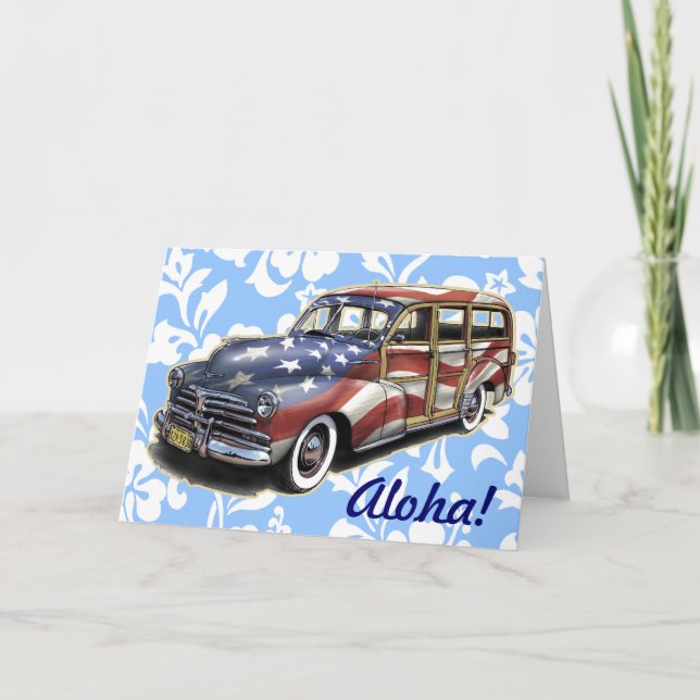 Tarjeta de felicitación Woody Hawaiian (Anverso)