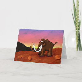 Tarjeta de felicitación Wooly Mammoth