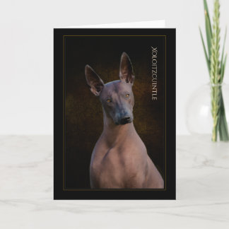 Tarjeta de felicitación Xoloitzcuintli